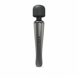 Потужний вібромасажер Dorcel Megawand Chrome Silver який перезаряджається, 160 режимів