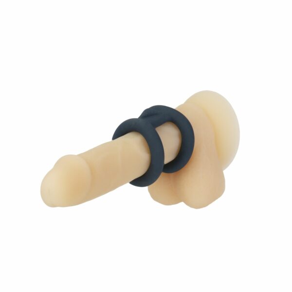 Подвійне ерекційне кільце LUX Active – Tug – Versatile Silicone Cock Ring - Зображення 6