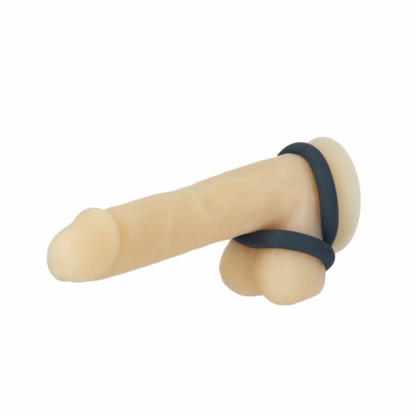 Подвійне ерекційне кільце LUX Active – Tug – Versatile Silicone Cock Ring - Зображення 4