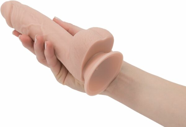 Реалістичний фалоімітатор на присосці ADDICTION — Mark 7,5″ Dildo With Balls, Beige - Зображення 5