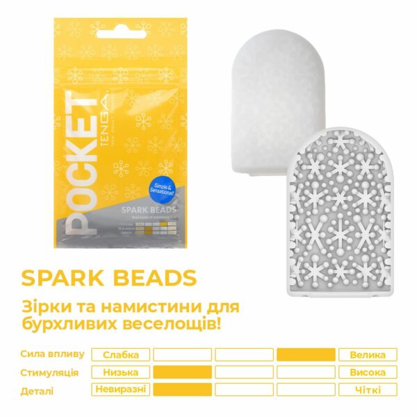 Мастурбатор TENGA Pocket Spark Beads - Зображення 3