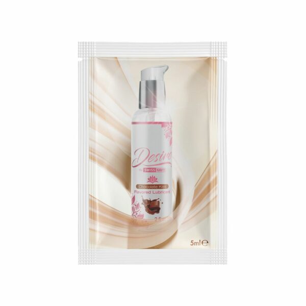 Розпродаж!!! Пробник лубриканта Desire by Swiss Navy Chocolate Kiss 5 мл (термін 13.07.2024)