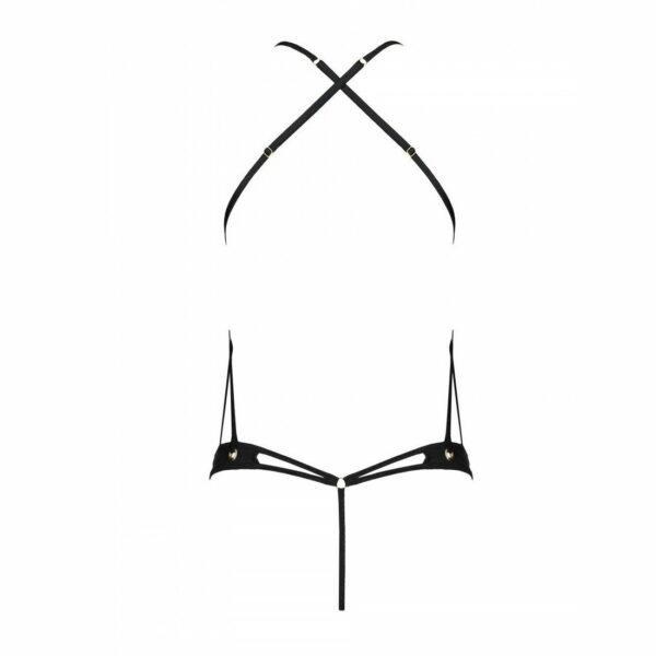 Розпродаж!!! Боді з екошкіри з ремінцями та перфорацією Tamaris Body black L/XL — Passion - Зображення 4