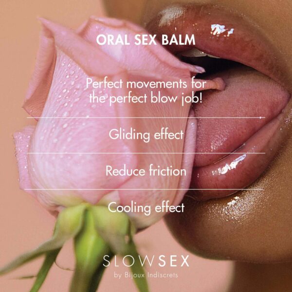 Стимулювальний бальзам для мінету Bijoux Indiscrets Slow Sex Oral sex balm - Зображення 4