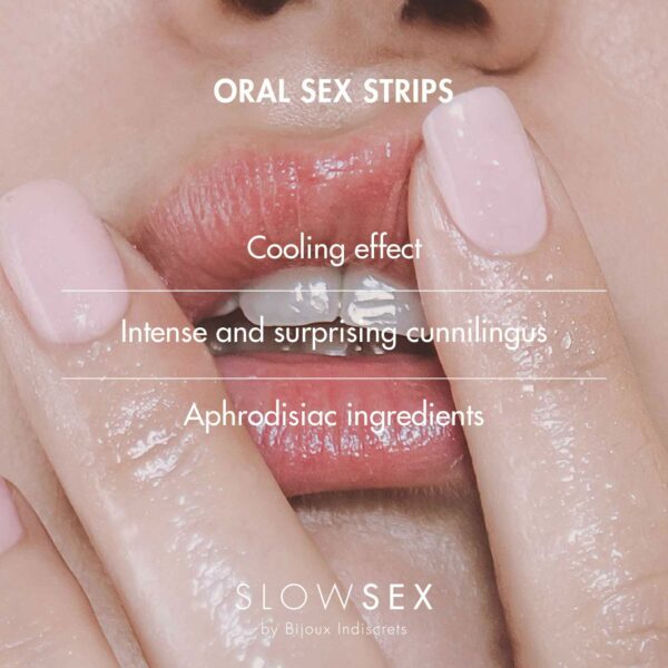 Смужки для орального сексу Bijoux Indiscrets Slow Sex Oral sex strips - Зображення 3