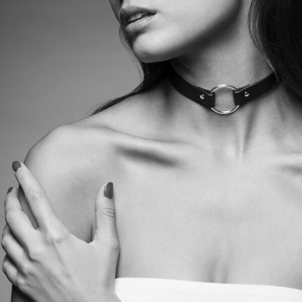 Чокер з екошкіри Bijoux Indiscrets Maze – Single Choker Black - Зображення 2