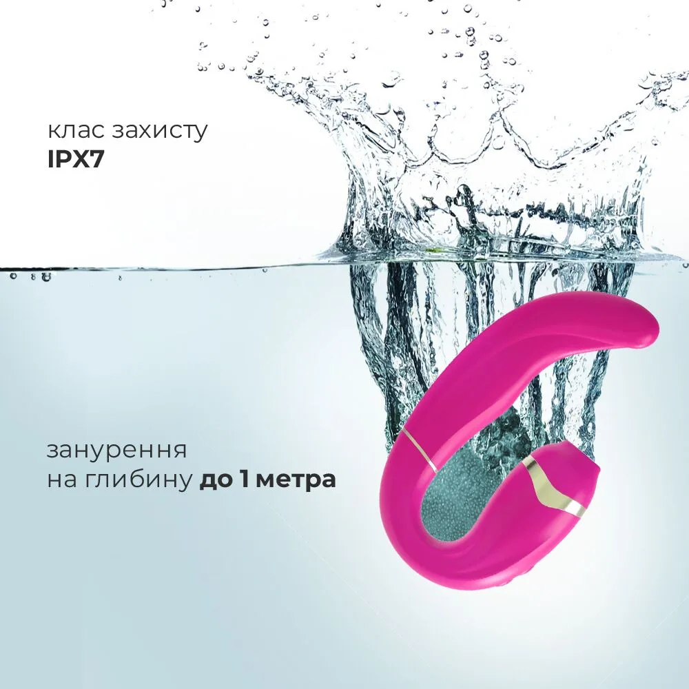 Пульсатор із вакуумною стимуляцією клітора Adrien Lastic My G (Pink) - Зображення 4