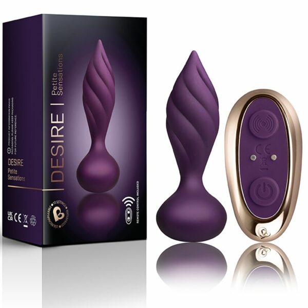 Анальна вібропробка Rocks Off Petite Sensations – Desire Purple - Зображення 3