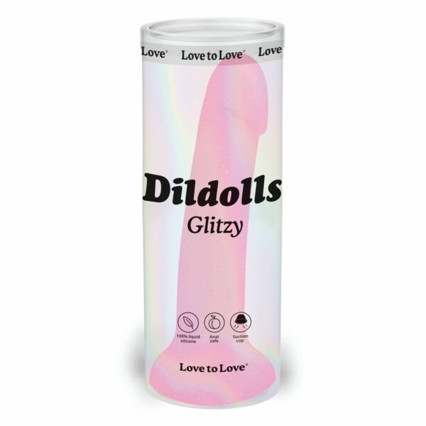 Дилдо з блискітками Love To Love DILDOLLS - GLITZY ультрам'який - Зображення 7