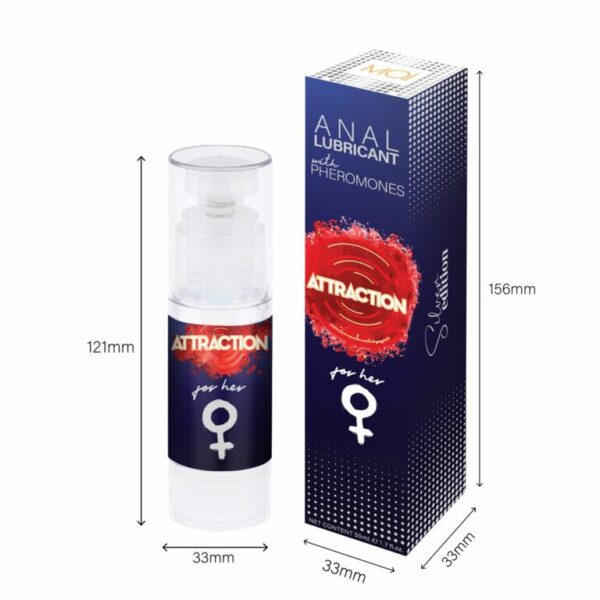 Змазка для анального сексу MAI Attraction Anal for Her (50 мл) на водній основі з феромонами - Зображення 4