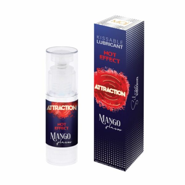 Змазка для орального сексу з зігрівальним ефектом MAI Attraction Heat Mango (50 мл) - Зображення 2