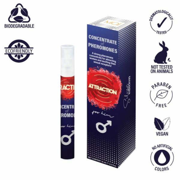 Спрей з феромонами Concentrated Pheromones for Him Attraction (10 мл) - Зображення 3