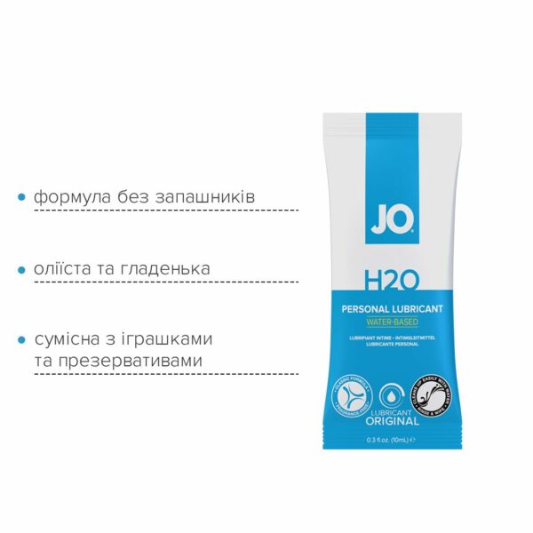 Набір лубрикантів Foil Display Box – JO H2O Lubricant – Original – 12 × 10ml - Зображення 4