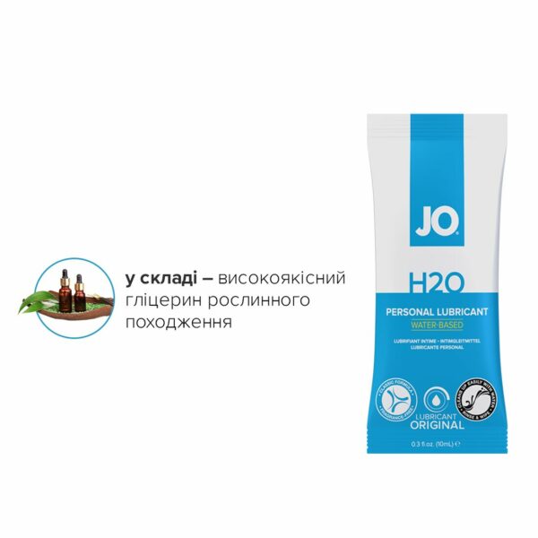 Набір лубрикантів Foil Display Box – JO H2O Lubricant – Original – 12 × 10ml - Зображення 5