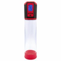 Автоматична вакуумна помпа Men Powerup Passion Pump Red, LED-табло, перезаряджувана, 8 режимів