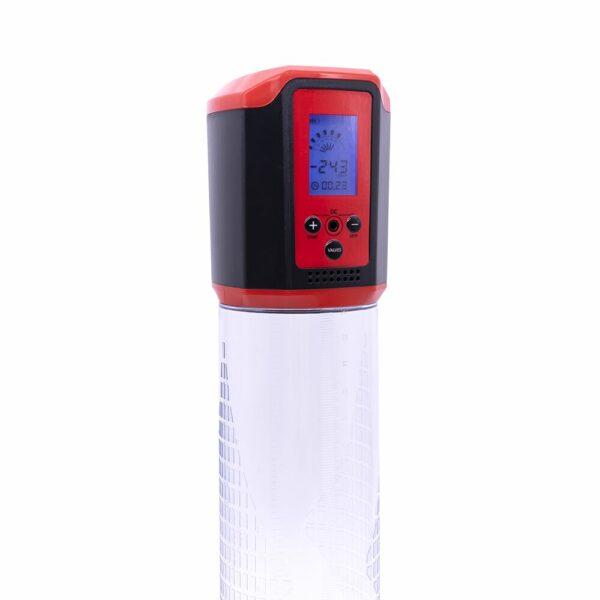Автоматична вакуумна помпа Men Powerup Passion Pump Red, LED-табло, перезаряджувана, 8 режимів - Зображення 4