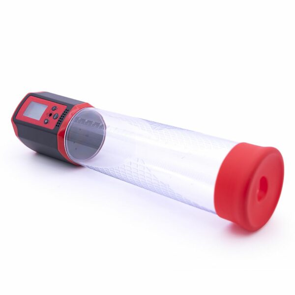 Автоматична вакуумна помпа Men Powerup Passion Pump Red, LED-табло, перезаряджувана, 8 режимів - Зображення 2