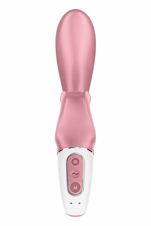 Смартвібратор-кролик Satisfyer Hug Me Pink, 2 мотори, діаметр 4,2см, широка кліторальна частина - Зображення 4