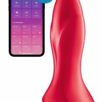 Анальна смарт-вібропробка із перлинним масажем Satisfyer Rotator Plug 1+ Red