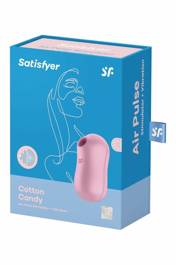 Вакуумний стимулятор із вібрацією Satisfyer Cotton Candy Lilac - Зображення 7