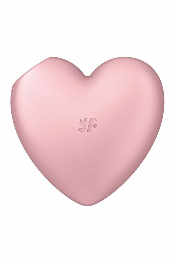 Вакуумний стимулятор-серце з вібрацією Satisfyer Cutie Heart Light Red - Зображення 4