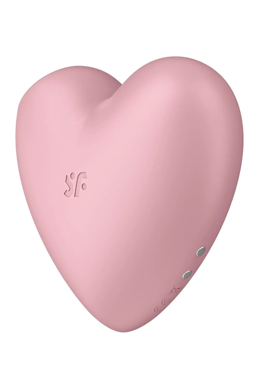 Вакуумний стимулятор-серце з вібрацією Satisfyer Cutie Heart Light Red - Зображення 5