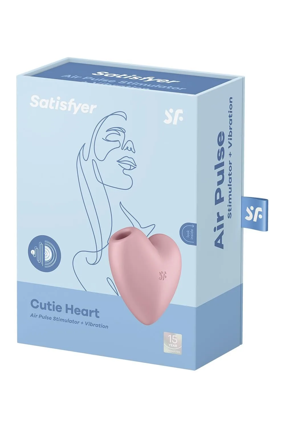 Вакуумний стимулятор-серце з вібрацією Satisfyer Cutie Heart Light Red - Зображення 7
