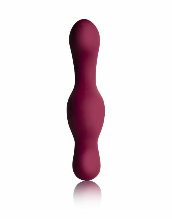 Універсальний sit-on-top вібратор Rocks Off Ruby Glow Blush, пульт ДК - Зображення 2
