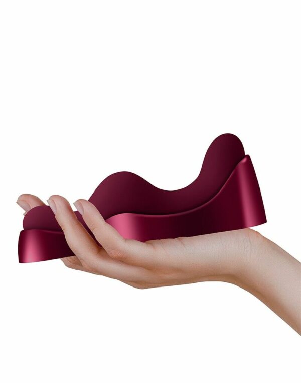 Універсальний sit-on-top вібратор Rocks Off Ruby Glow Blush, пульт ДК - Зображення 7