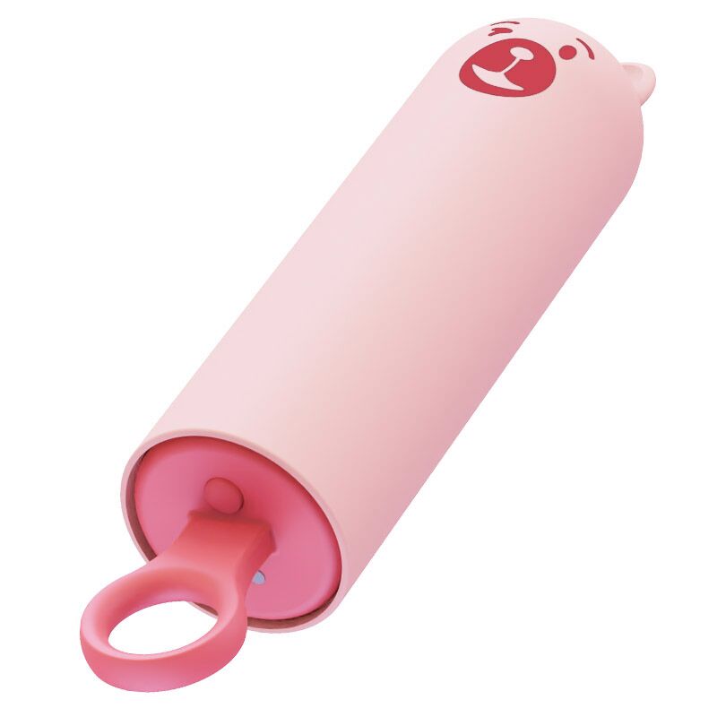 Вібратор CuteVibe Teddy Pink (Black Dildo), реалістичний вібратор під виглядом морозива - Зображення 2
