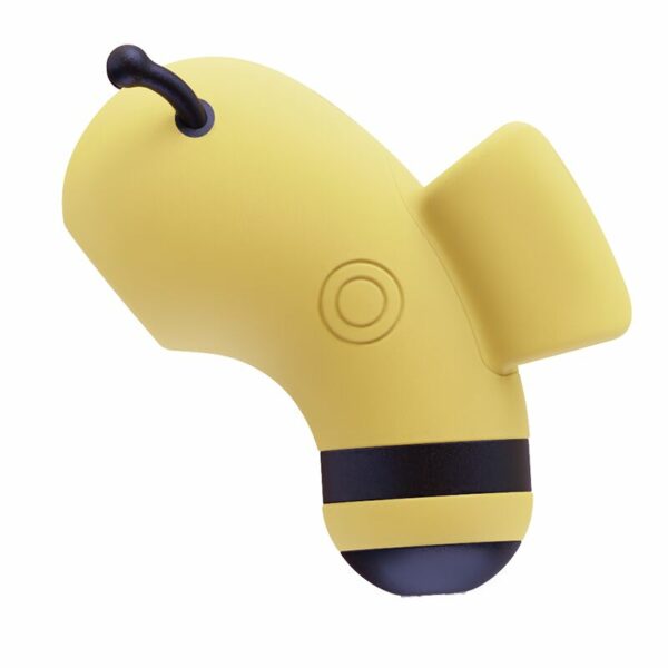 Вакуумний стимулятор із мікрострумами CuteVibe Beebe Yellow, на палець - Зображення 3