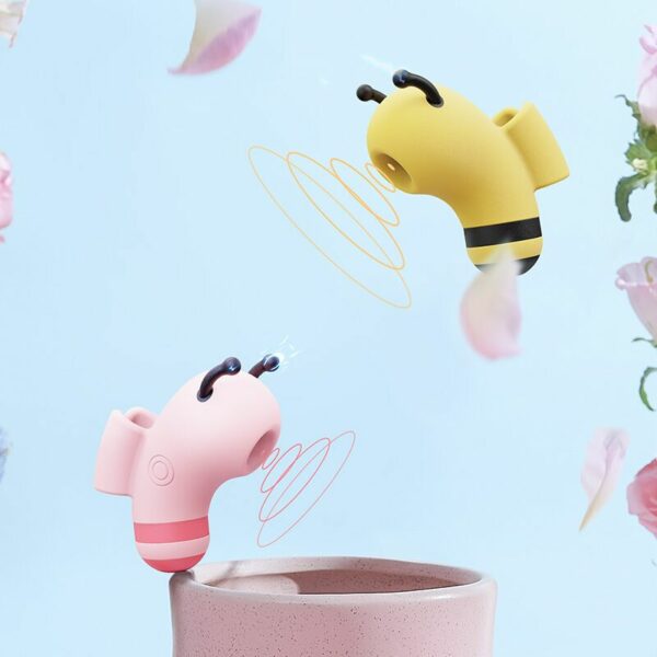 Вакуумний стимулятор із мікрострумами CuteVibe Beebe Yellow, на палець - Зображення 7