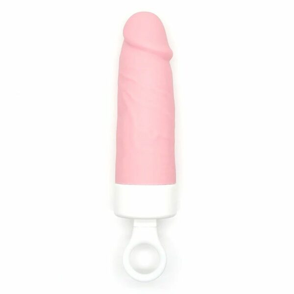 Вібратор CuteVibe Teddy Brown (Pink Dildo), реалістичний вібратор під виглядом морозива - Зображення 3