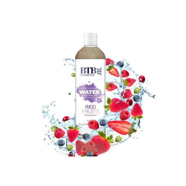 Змазка на водній основі BTB FLAVORED RED FRUITS з ароматом червоних фруктів (250 мл) - Зображення 3