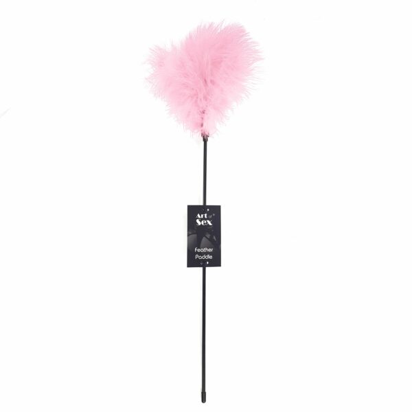 Лоскітка з пером індика Art of Sex – Feather Paddle, рожева - Зображення 3