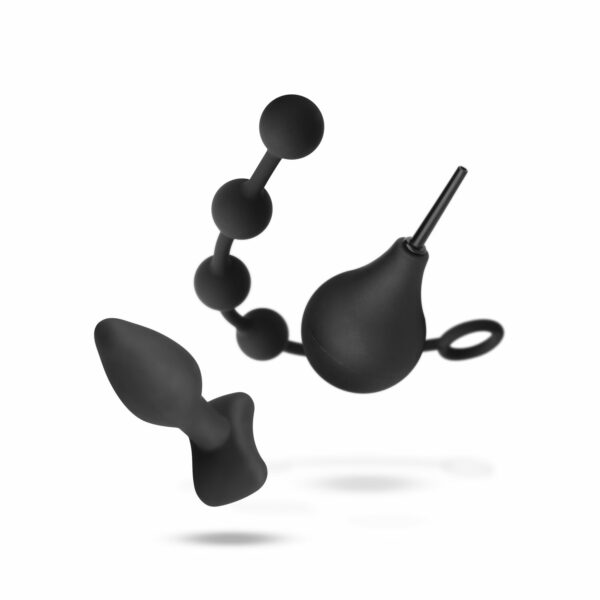 Набір новачка для анальної стимуляції Nexus ANAL BEGINNER KIT, спринцівка 224 мл, анальне намисто 20 - Зображення 3