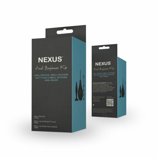 Набір новачка для анальної стимуляції Nexus ANAL BEGINNER KIT, спринцівка 224 мл, анальне намисто 20 - Зображення 4