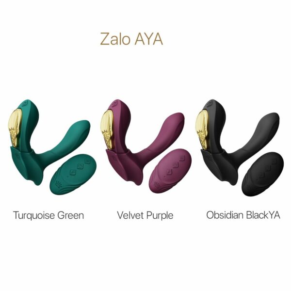 Смарт-вібратор у трусики Zalo - AYA Turquoise Green, насадка та пульт ДК - Зображення 8