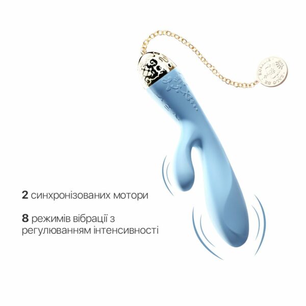 Смартвібратор-кролик Zalo — Rosalie Royal Blue - Зображення 6