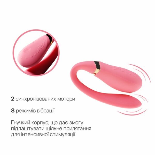 Смартвібратор для пар Zalo — Fanfan Rouge Pink - Зображення 5