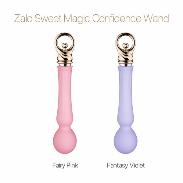 Вібромасажер із підігрівом Zalo Sweet Magic - Confidence Wand Fairy Pink - Зображення 8