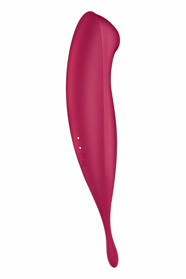 Смарт-вібратор для клітора з вакуумною стимуляцією Satisfyer Twirling Pro+ dark red - Зображення 6