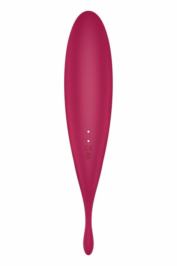 Смарт-вібратор для клітора з вакуумною стимуляцією Satisfyer Twirling Pro+ dark red - Зображення 5