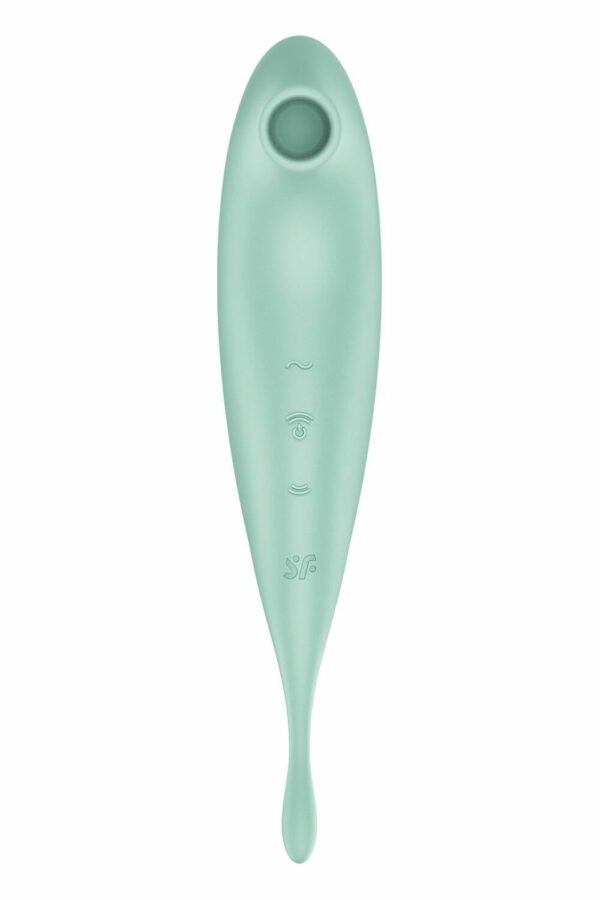 Смарт-вібратор для клітора з вакуумною стимуляцією Satisfyer Twirling Pro+ Mint - Зображення 3