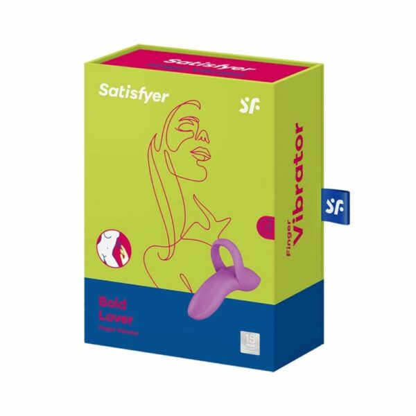 Вібратор на палець Satisfyer Bold Lover Dark Pink, гнучкий - Зображення 4