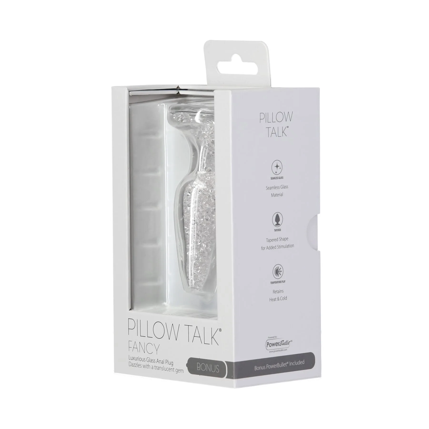 Скляна анальна пробка Pillow Talk Fancy Luxurious Glass Anal Plug, ⌀3,1см, віброкуля в подарунок - Зображення 7