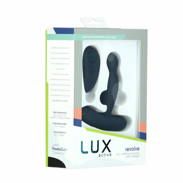 Масажер простати з ротацією та вібрацією Lux Active Revolve, пульт ДК - Зображення 8
