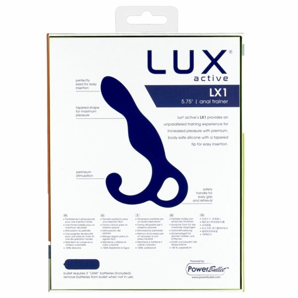 Масажер простати Lux Active LX1 Anal Trainer 5.75″, Dark Blue, віброкуля в комплекті - Зображення 5