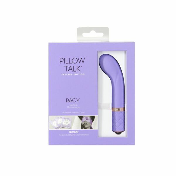 Розкішний вібратор Pillow Talk Racy Purple Special Edition, Сваровскі, пов’язка на очі+гра - Зображення 9