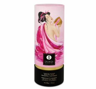 Пінлива сіль для ванни Shunga Dead Sea salt Oriental Crystals — Rose Petal (500 г), сіль Мертвого мо